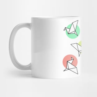 Colorful paper crane 2 Mug